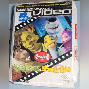 Game Boy Advance Rare Sealed New Shrek Shark Tale Movie Video